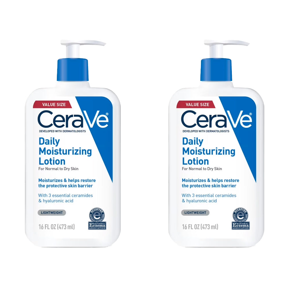 CeraVe Daily Moisturizing Face and Body Lotion 16 Fl Oz- Twin Pack