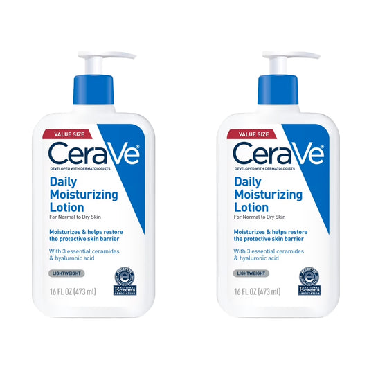 CeraVe Daily Moisturizing Face and Body Lotion 16 Fl Oz- Twin Pack