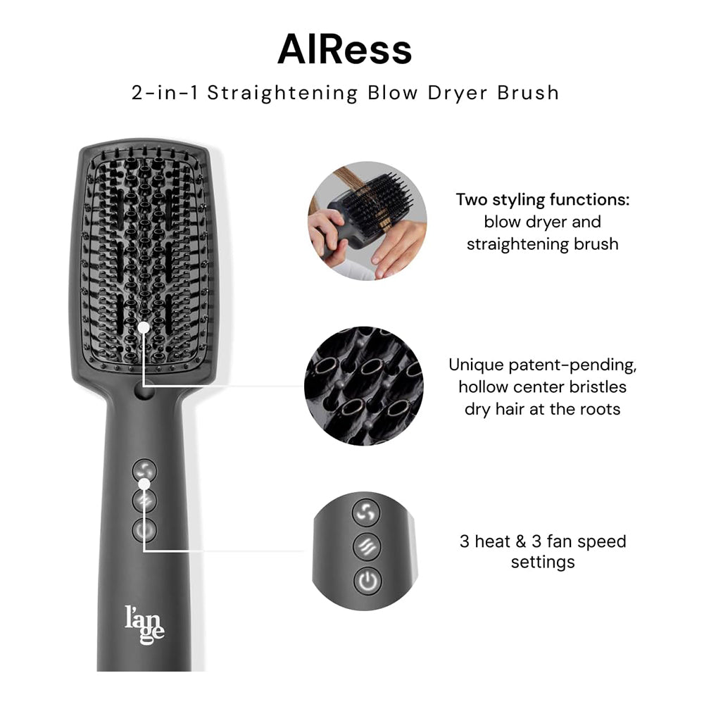 L'ANGE HAIR AIRess 2-in-1 Straightening Blow Dryer Brush